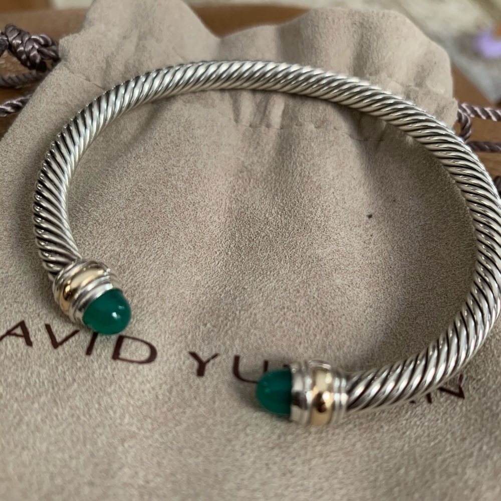 Authentic David Yurman silver cable bracelet